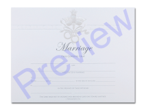 Wedding Certificate - Pearly Dove