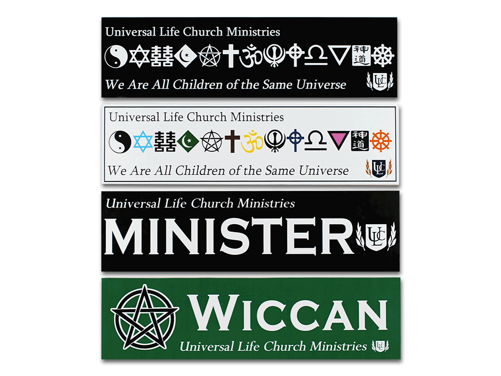 Car Bumper Sticker - Universal Life Church