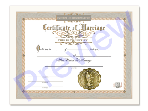 Classic Marriage Certificate