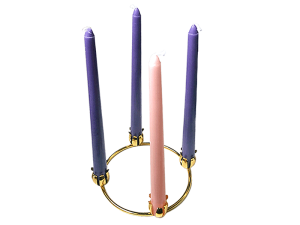 Holiday Advent Candles with Stand