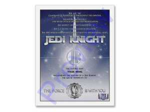 Jedi Knight Certificate