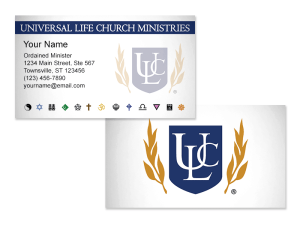 Minister Business Cards