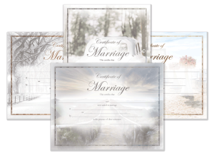 Scenic Marriage Certificate