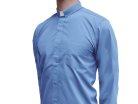 Long Sleeve Minister Shirt Blue