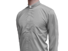 Long Sleeve Minister Shirt Grey