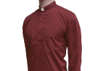Long Sleeve Minister Shirt Red
