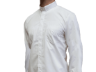 Long Sleeve Minister Shirt White