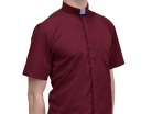 Red Short Sleeve Clergy Shirt