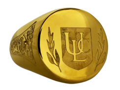 Gold ULC Shield Ring